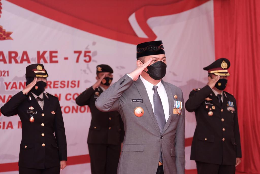 HUT Bhayangkara Ke-75, Bupati Adnan Ajak Polres Gowa Kompak Bangun Daerah